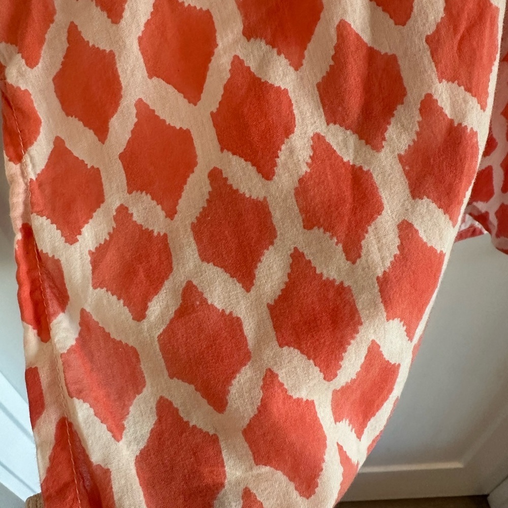 Roberta Roller Rabbit Coral and Gray Tunic - Picture 4 of 5